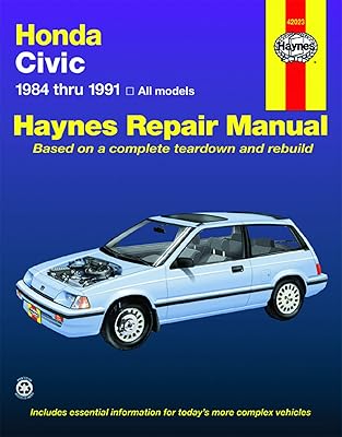 Honda Civic 1984 Thru 1991: All Models (Haynes Manuals)