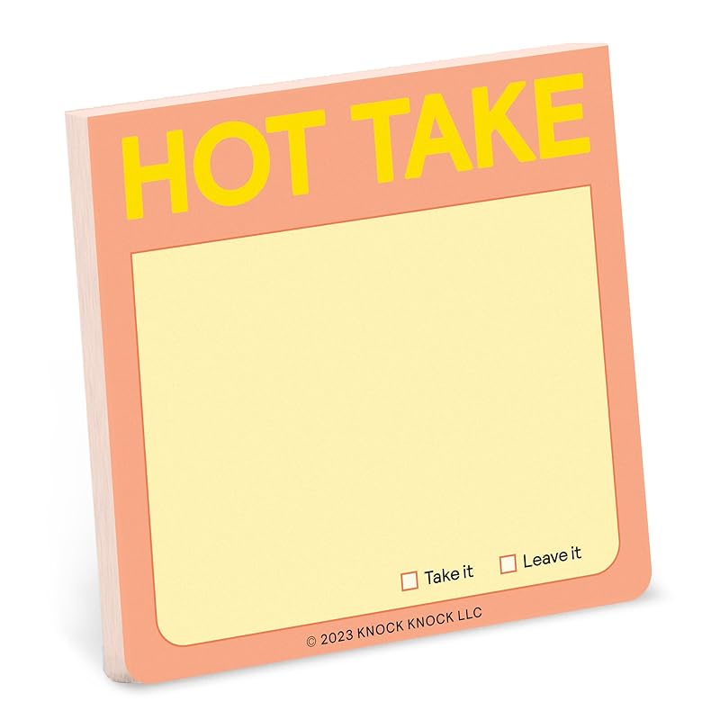 Knock Knock Hot Take Sticky Note Pad by Knock Knock