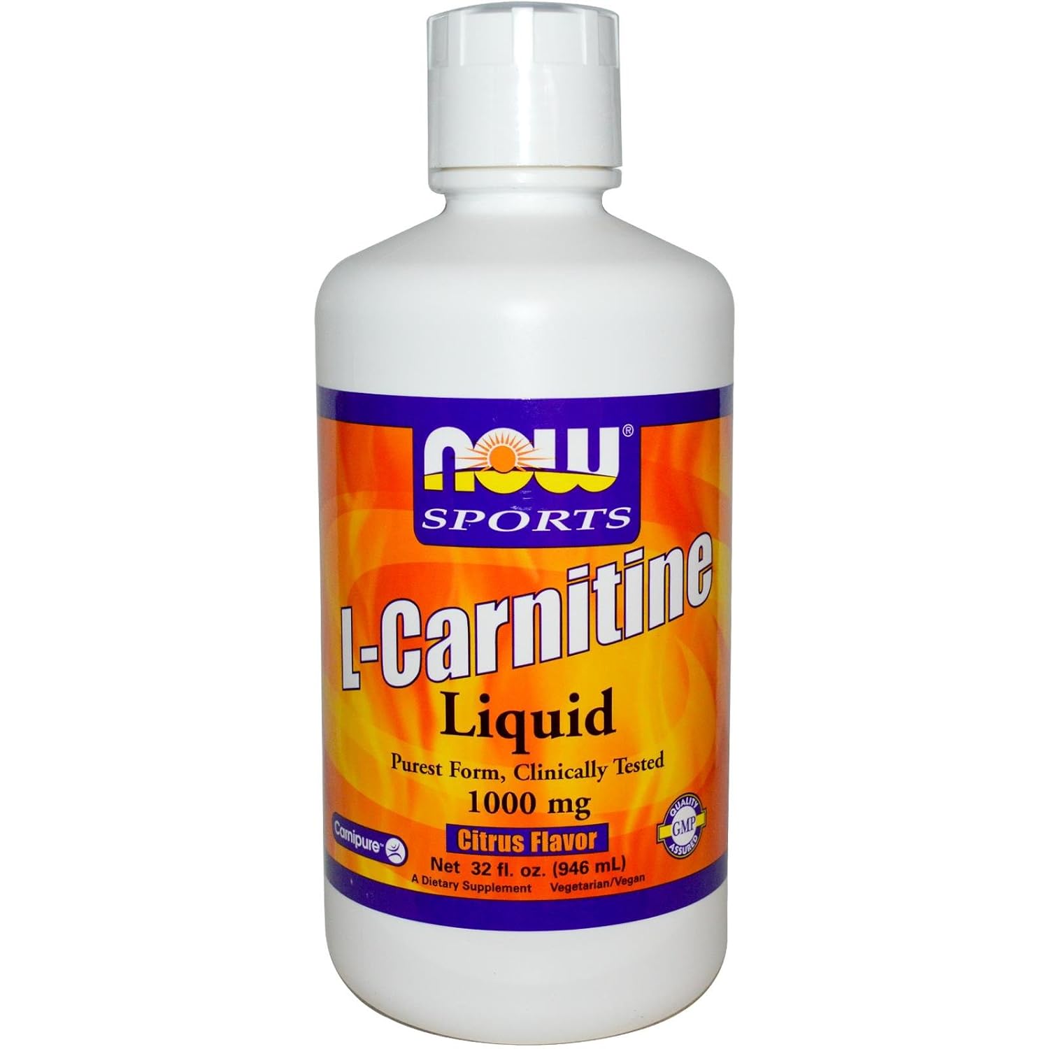 

NOW Foods Sports L-Carnitine Liquid Citrus -- 1000 mg - 32 fl oz