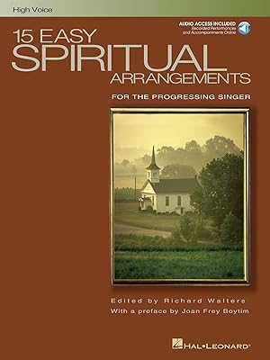 15 Easy Spiritual Arrangements - High Voice (Book/Online Audio)