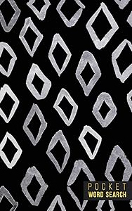 Pocket Word Search: 99 Pocket Word Finds Large Print | Pocket Word Jumble | Travel Size Word Search Book For Adults | Mini Word Puzzle | Pocket Wordsearches | Fun Gift | Black Ink Brush Background