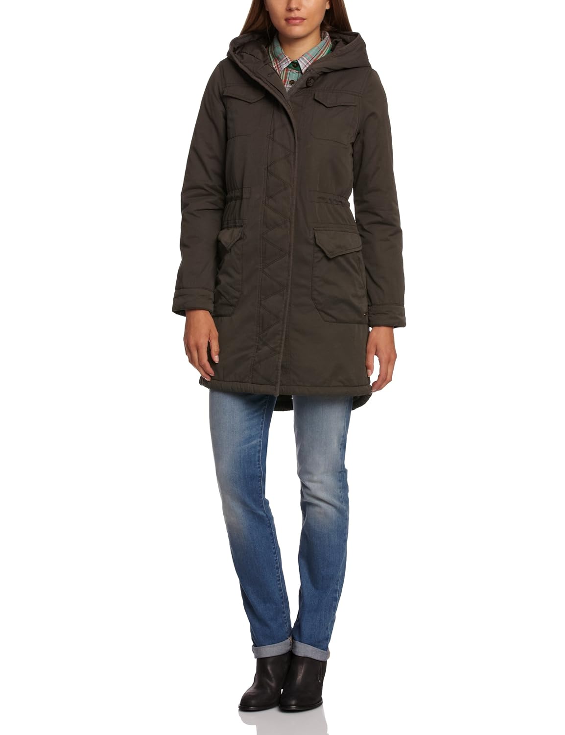 levis damen parka mit kapuze hooded padded 71863, gr.