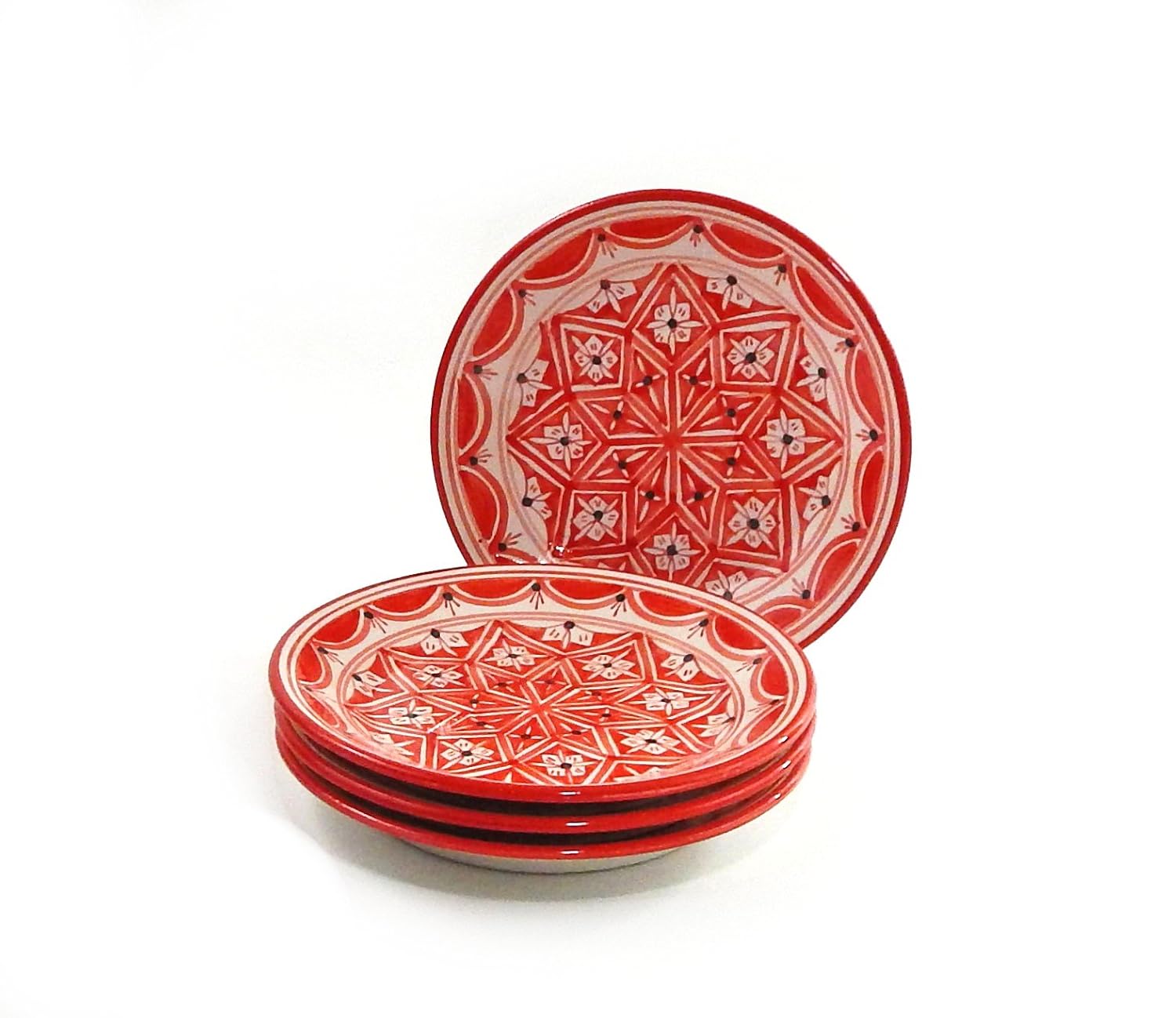 

Le Souk Ceramique Nejma Design Side Plates, Set of 4