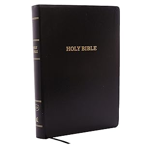 KJV Holy Bible, Giant Print Center-Column Reference Bible, Black Leather-look, 53,000 Cross References, Red Letter, Comfort Print: King James Version by Thomas Nelson