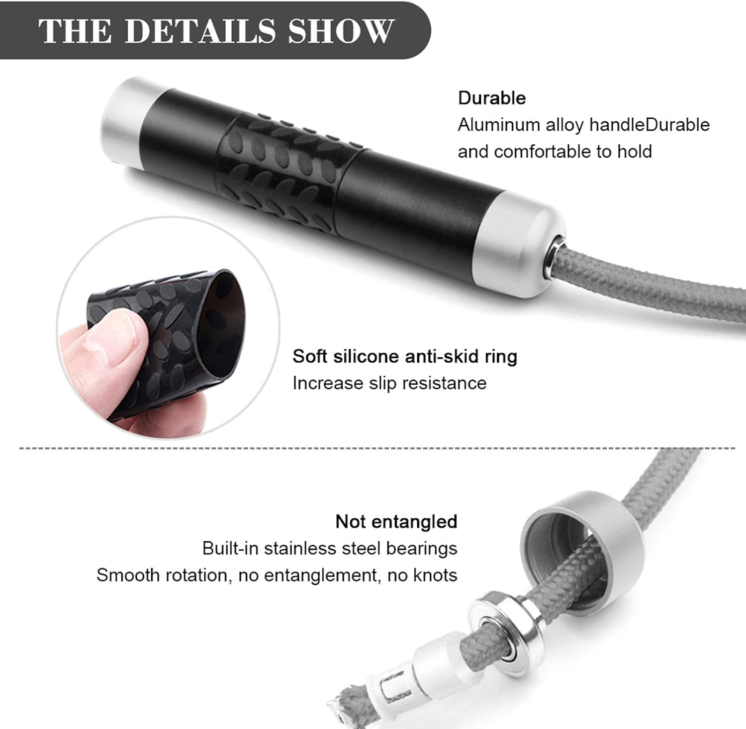 Professional Speed Skipping Rope With Adjustable Aluminium Handle_voghion.com