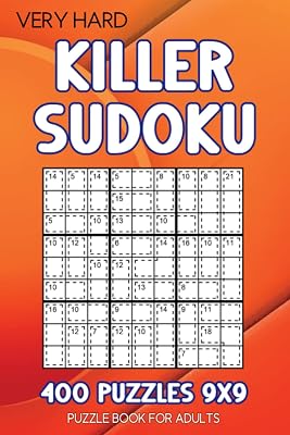Killer Sudoku puzzle book for adults: 400 Puzzles 9x9 Very Hard