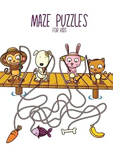 Maze Puzzles for Kids: Limit your kid's time with technology and put his brain to work!