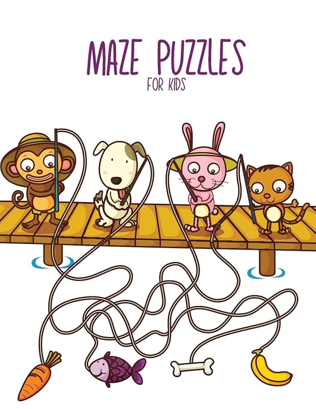 Maze Puzzles for Kids: Limit your kid's time with technology and put his brain to work! by unknown author