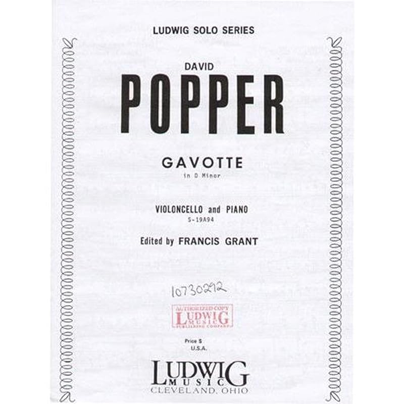 Gavotte (LudwigMasters) by David Popper