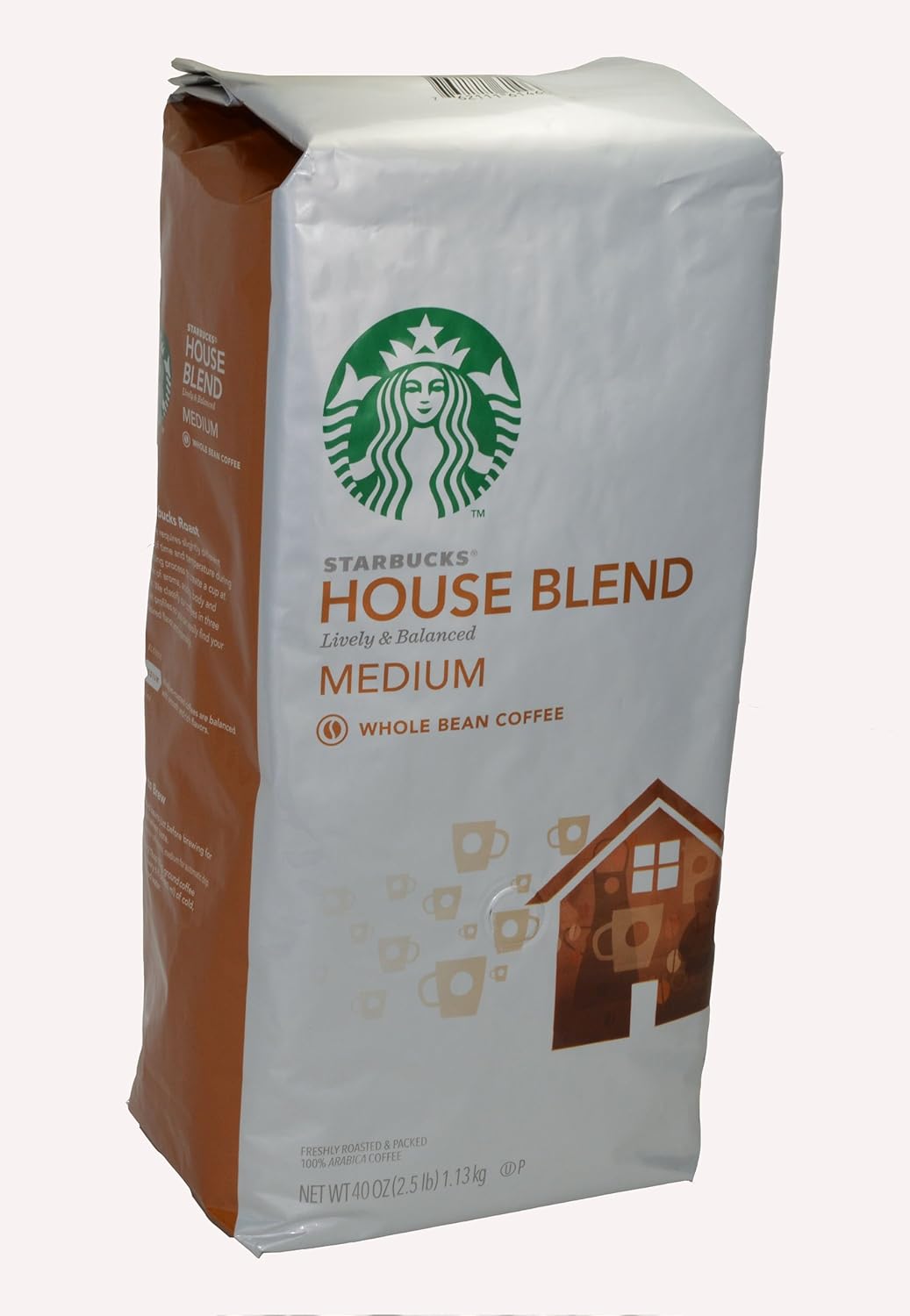 starbucks house blend whole bean coffee, 40-ounce bag