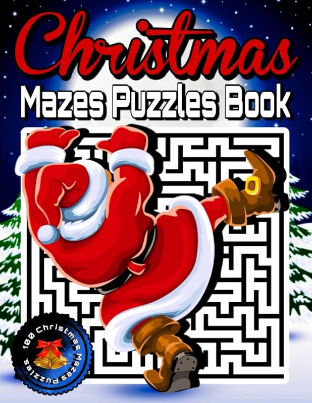 Christmas Mazes Puzzles Book: Christmas Mazes Book for Teens, Adults, Senior - Maze Puzzle Activity Game Books for Adults - Difficult Puzzles Games to Challenge Your Brain. by Snow is Coming - Arts Publishing