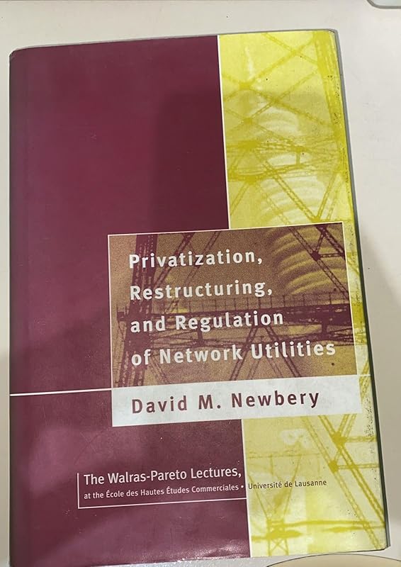 Privatization, Restructuring, and Regulation of Network Utilities (Walras-Pareto Lectures) (Walrus-Pareto Lectures) by David Newbery