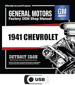1941 Chevrolet Truck and Car Shop Manual, Owner Manual, Sales Data & Parts Books on USB