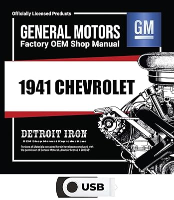 1941 Chevrolet Truck and Car Shop Manual, Owner Manual, Sales Data & Parts Books on USB