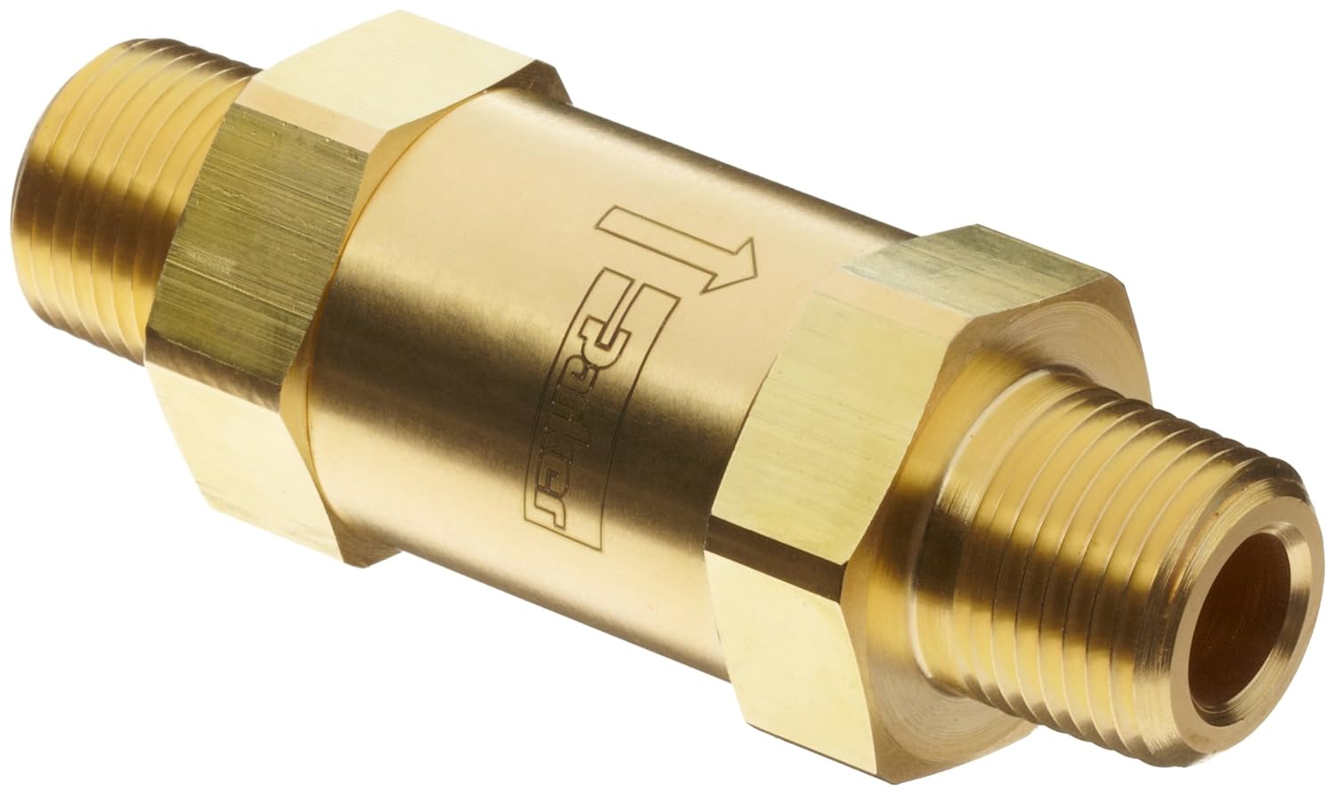 parker c series brass check valve, 5 psi cracking pressure, npt