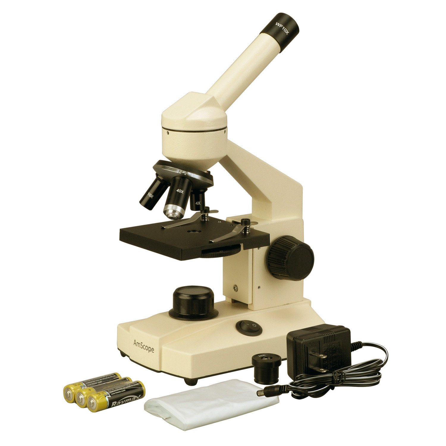 amscope m100c-led compound monocular microscope