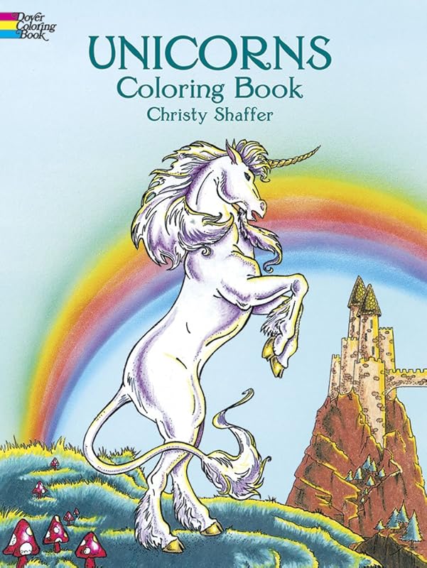 Unicorns Coloring Book (Dover Fantasy Coloring Books) by Christy Shaffer