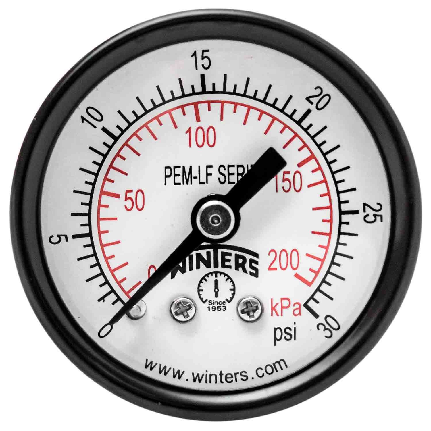 

Winters PEM1400LF PEM-LF SERIES (LEAD-FREE) 1.5" 0/30 PSI/KPA 1/8" NPT CBM