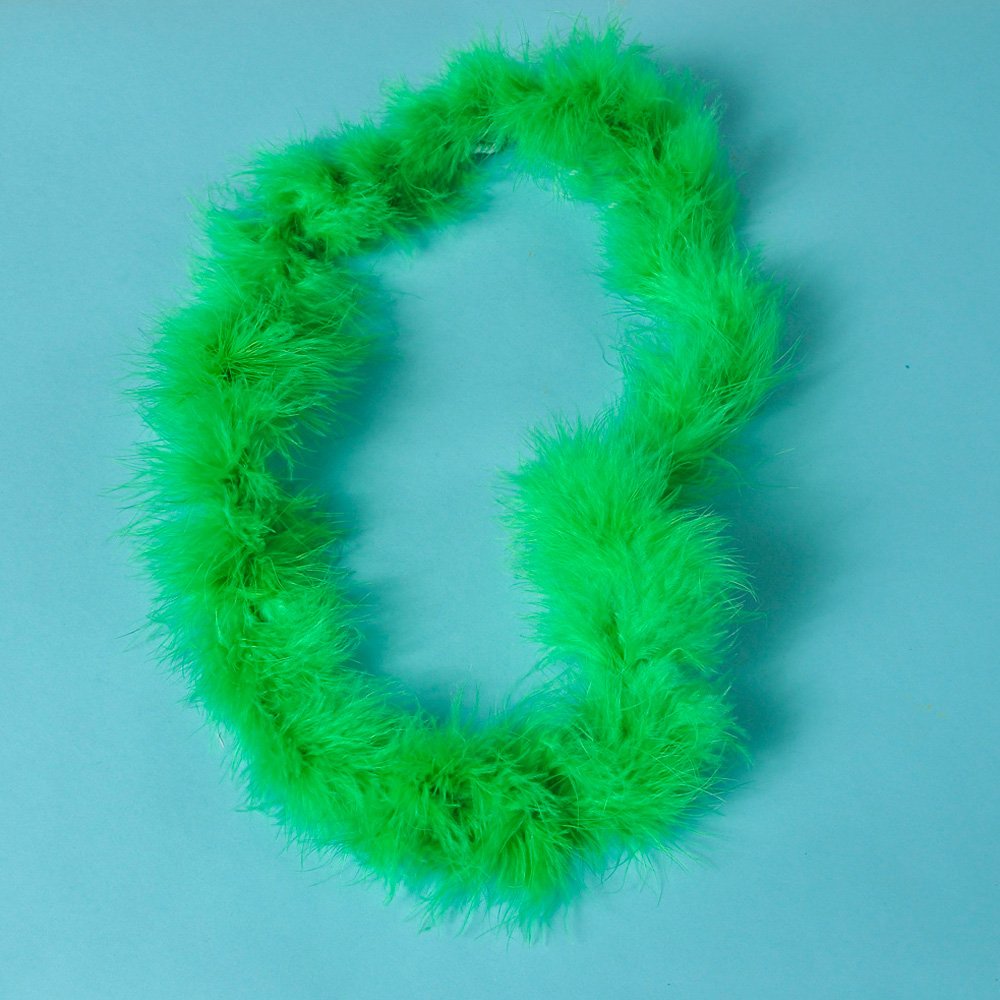 

Green Fluffy Boa Leis (1 dz)