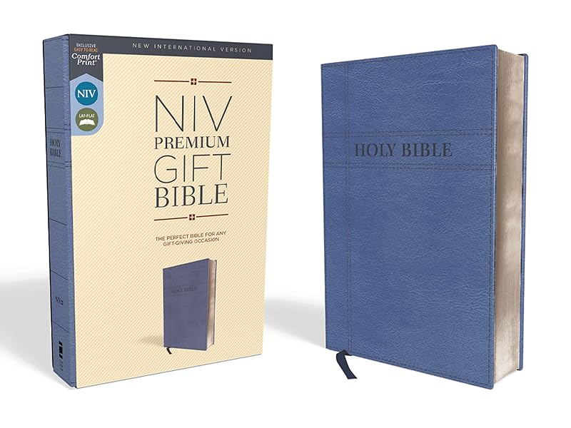 NIV, Premium Gift Bible, Leathersoft, Navy, Red Letter, Comfort Print: The Perfect Bible for Any Gift-Giving Occasion by Zondervan