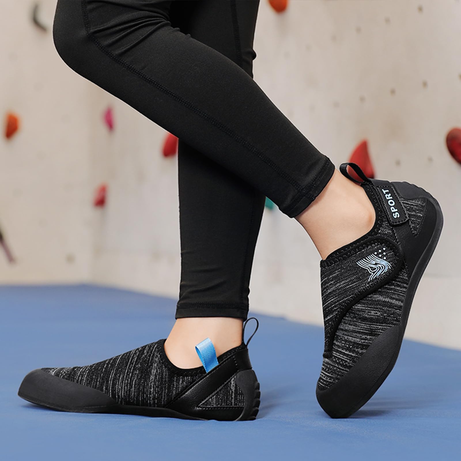 Ladies Rock Climbing Shoes, Non-Slip Indoor Climbing Shoes Mesh Breathable Climbing Sneakers For Womens Bouldering_vogvips.com