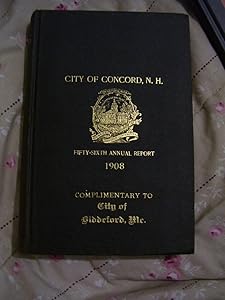 Annual report of the receipts and expenditures of the city of Concord