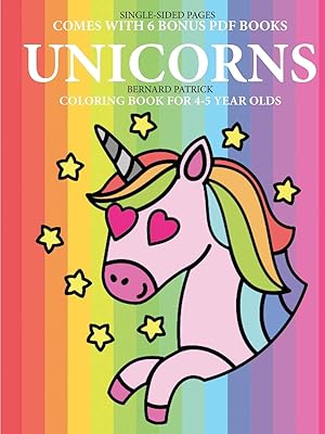 Coloring Book for 4-5 Year Olds (Unicorns)