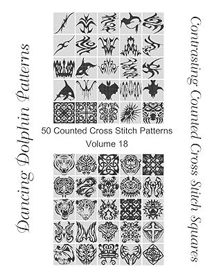 Contrasting Counted Cross Stitch Squares: 50 Counted Cross Stitch Patterns (Volume)