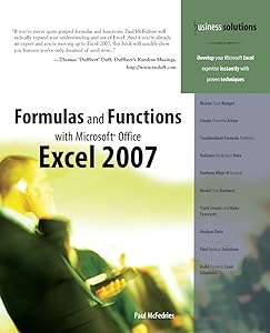 Formulas and Functions With Microsoft Office Excel 2007
