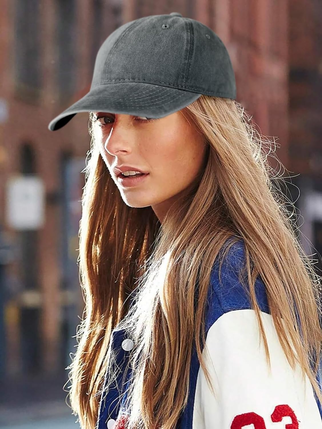 Unisex Low Profile Adjustable Washed Cotton Golf Dad Hat, Vintage Soft Top Baseball Cap For Men & Women_voghion.com