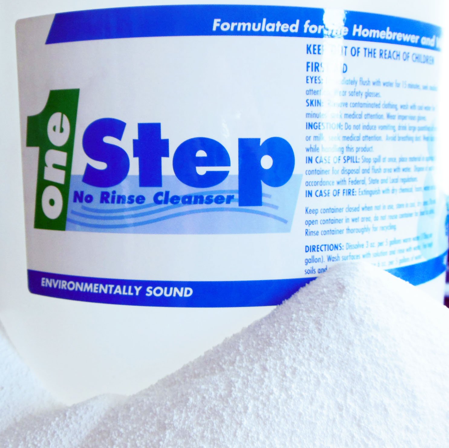 

One Step No Rinse Cleaner - 5 Lb.