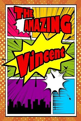 The Amazing Vincent: Blank Cookbook Recipes & Notes featuring 120 pages 6"x9"