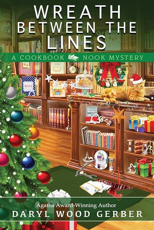Wreath Between the Lines (Cookbook Nook Mystery) by Daryl Wood Gerber