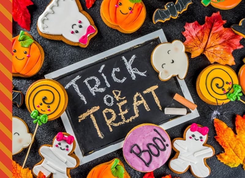 Trick Or Treat: Halloween Coupon Book / 50 Empty Voucher in Booklet / Fill In Cute Blank Template Designs With Fun Rewards / Holiday Pumpkin Bat ... / Creative Gift Idea for Kids Tweens Teens by Flying Brooms Press