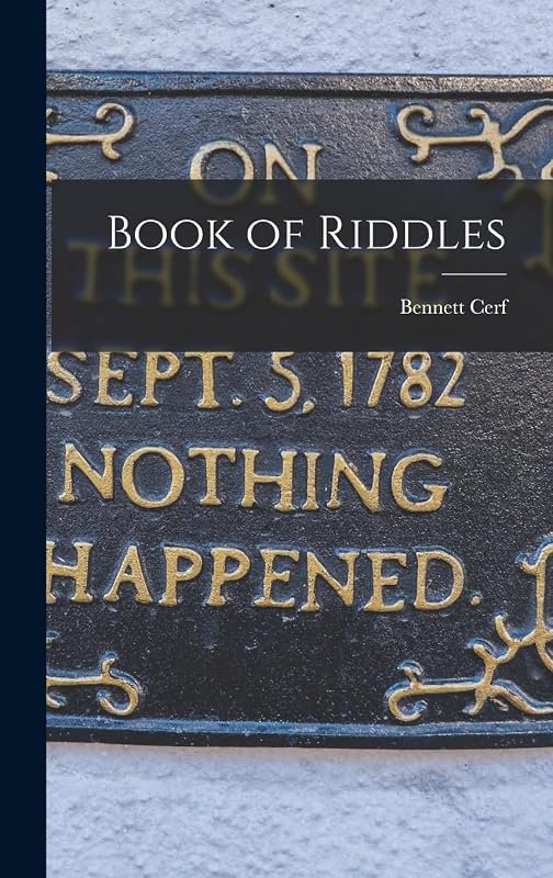 Book of Riddles by Bennett 1898-1971 Cerf