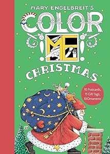 Mary Engelbreit's Color ME Christmas Book of Postcards: A Christmas Holiday Book for Kids