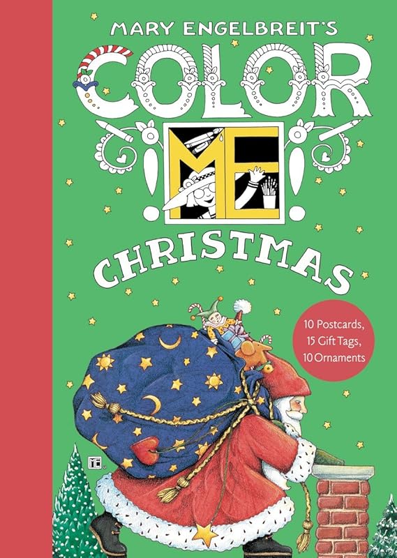 Mary Engelbreit's Color ME Christmas Book of Postcards: A Christmas Holiday Book for Kids by Mary Engelbreit