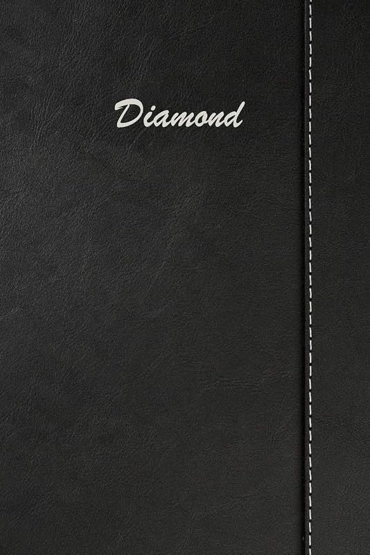 Diamond: Blank Cookbook Recipes & Notes featuring 120 pages 6"x9" Simulated Leather Cover by Rob Cole