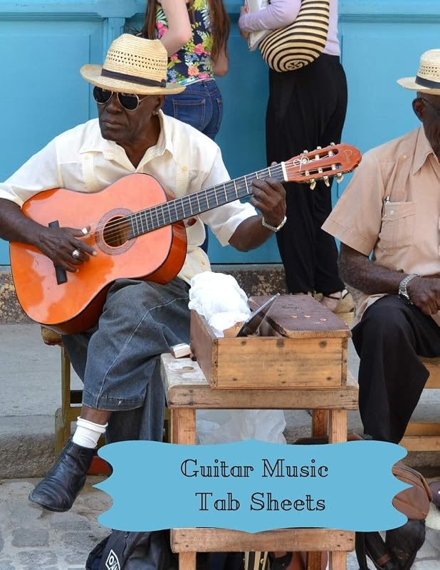 Guitar Music Tab Sheets: Guitar Tab Blank Music sheets A4 (8.5 x 11 inches) with chord shapes. Create your own music book or just copy your favourite songs into one book. 120 pages. by 9 volt Publishing
