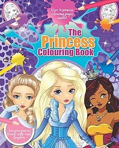 The Princess Colouring Book: A Princess Colouring Book For Kids with Over 30 Illustrations by Everly Media