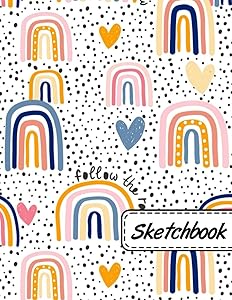 Sketchbook: Hearts Journal and Sketchbook: Journal and Sketchbook for girls, for taking Notes and Sketching, size 8.5 x11 with Lined and Blank pages, 120 pages, Hearts Pattern. by zwitna Publishing