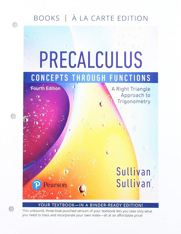 Precalculus: Concepts Through Functions, A Right Triangle Approach to Trigonometry, Books a la Carte Edition plus MyLab Math with Pearson eText -- 24-Month Access Card Package by Michael Sullivan