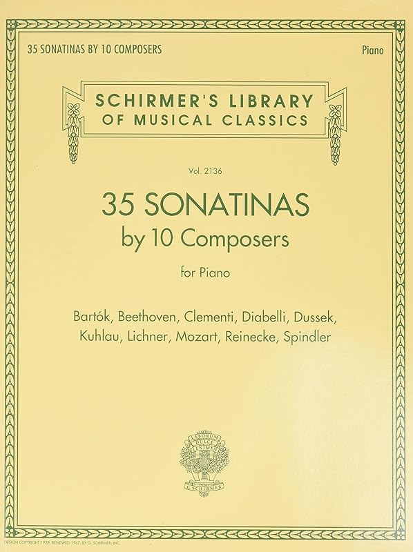 35 Sonatinas by 10 Composers for Piano: Schirmer's Library of Musical Classics Volume 2136 by Hal Leonard Corp