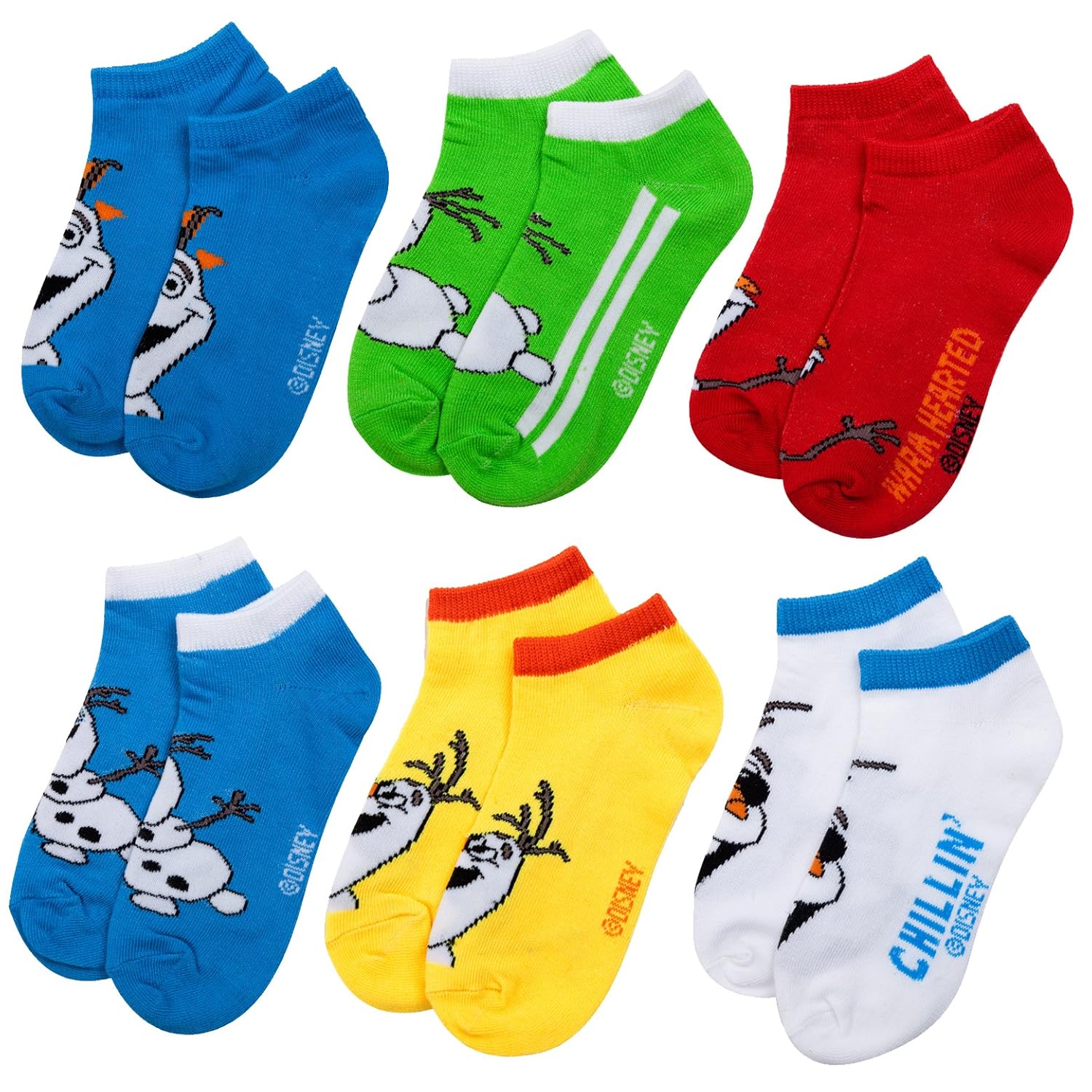

Boy's Disney 6 Pack Knit Ankle No Show Socks (Six Pairs)