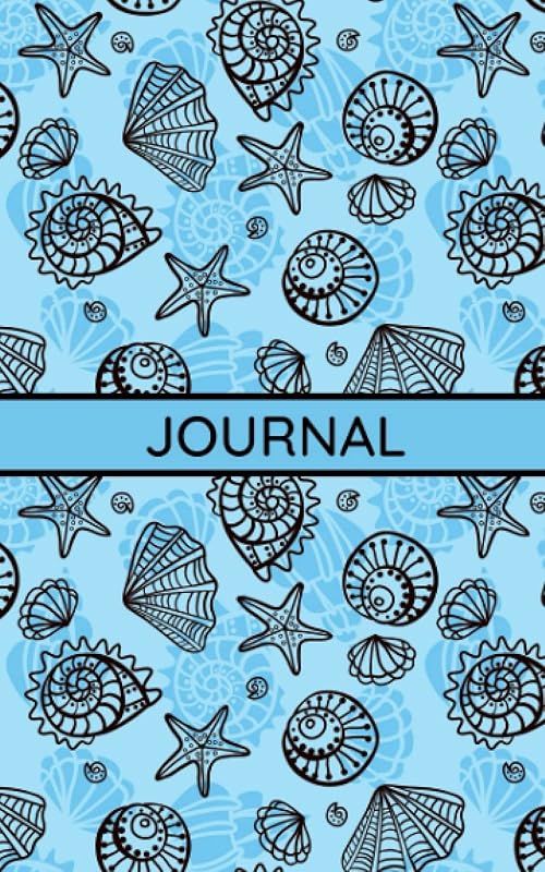 Journal: Seashells; 100 sheets/200 pages; 5" x 8" by Atkins Avenue Books