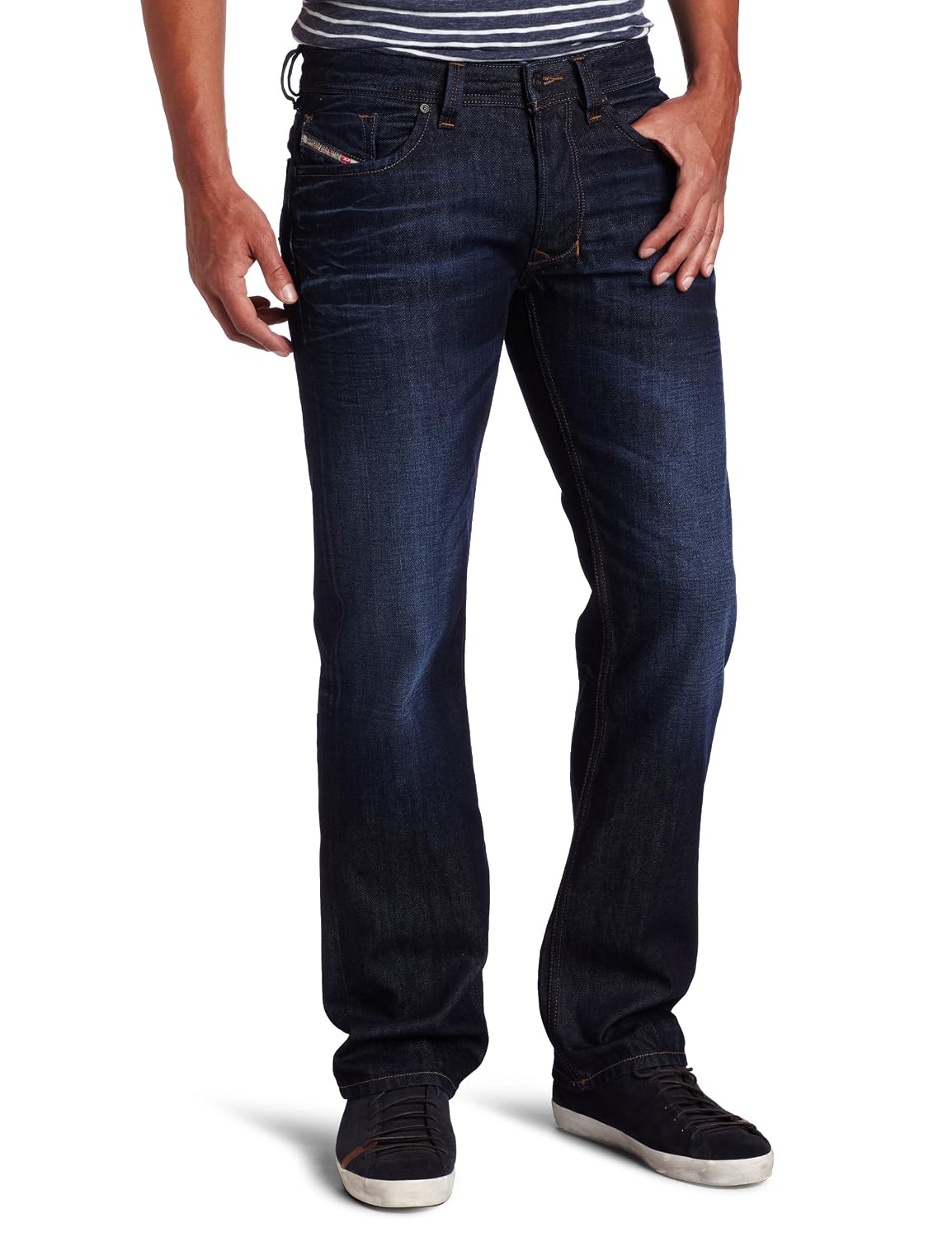 diesel mens larkee regular straight leg jean 0073n