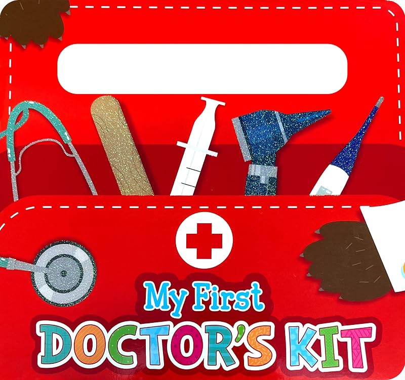 My First Doctor's Kit - Children's Sensory Touch and Feel Board Book with Handle by Little Hippo Books