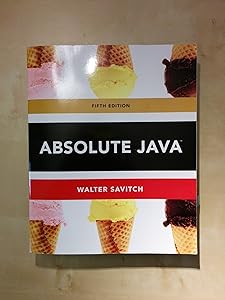 Absolute Java (5th Edition)