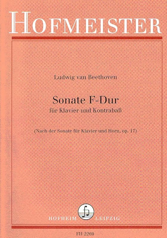 BEETHOVEN - Sonata Op. 17 en Fa Mayor para Contrabajo y Piano (Bunya) by Ludwig van Beethoven