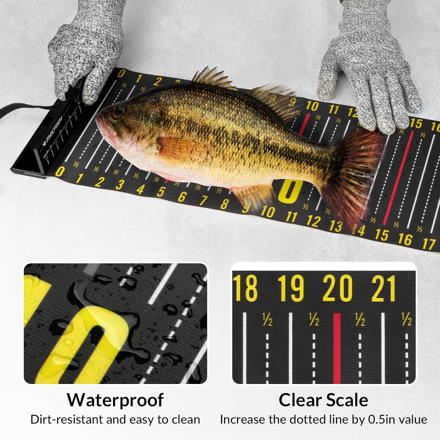 berkley adhesive fish ruler Berkley Aluminum : Arts, Crafts & Sewing etched numbers that will not fade or break down BKK EVA Adhesive Fish Ruler